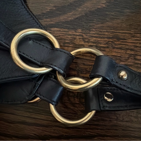 Cole Haan Black Leather Shoulder Bag - Picture 9 of 16